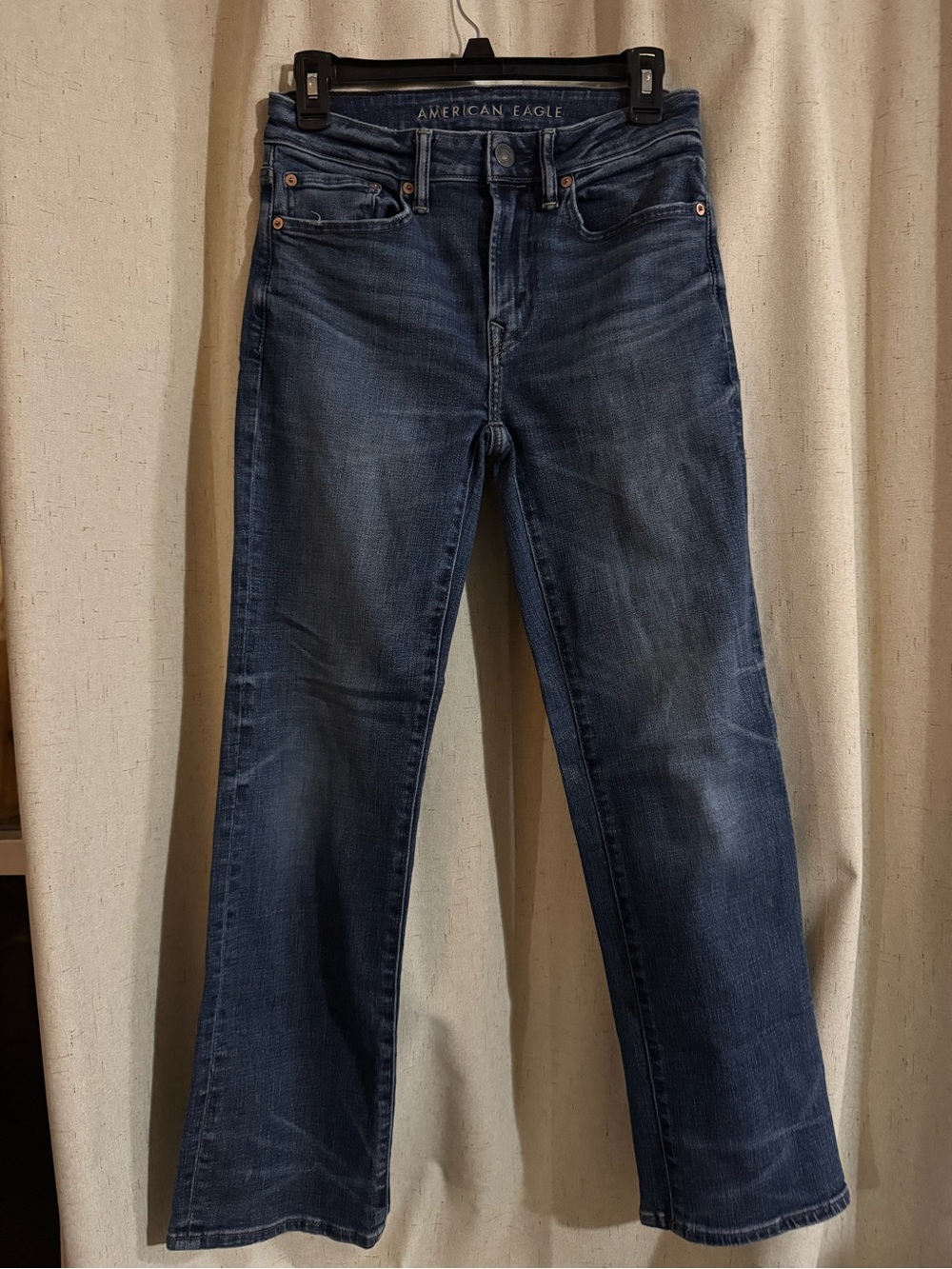 American Eagle Outfitters Men’s Straight Jeans in Dark Indigo